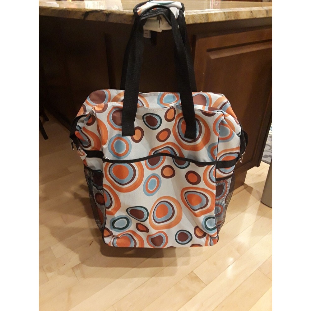 Excellent Condition Mod Print Rolling/Traveling Carry On/Shoulder bag Weekender